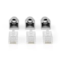 Miniatyrbillede 2 af 7: Nedis RJ45-stik | RJ45 Pass Through | Fast/strenget UTP CAT6 | Lige | Guldplateret | 10 stk. | PVC | Grå / Hvid / Sort | Box