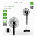 Miniatyrbillede 5 af 5: Nordic Home Floor fan with remote control, 40 cm, low noise level, timer