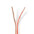 Pikkukuva 1 / 4: Nedis Kaiutinkaapeli | 2 x 4.00 mm² | Kupari | 25.0 m | Pyöreä | PVC | Läpikuultava | Kela