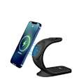 Miniatyrbillede 5 af 5: Qi-oplader til mobile enheder, 15W, Sort