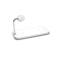 Miniatyrbillede 1 af 3: ZENS Triple Alu. Lader Qi Trådløs 220V 2x10W med Apple Watch Lader (Apple QC 7,5W) Hvid