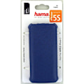 Miniatyrbillede 3 af 3: Hama Mobiltaske iPhone 5/5s/SE Flip-Front Blå Kunstlæder Blå