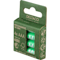 Miniatyrbild 2 av 2: DELTACO laddbara AAA-batterier, 1000mAh, 4-pack