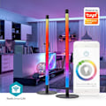 Miniatyrbillede 9 af 11: Nedis SmartLife Stemningslys | Wi-Fi | Tube | 600 lm | RGBIC / Varm til kølig hvid | 2700 - 6500 K | 36 W | Metal | 2 stk