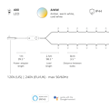 Miniatyrbillede 9 af 9: Twinkly Strings 400 AWW LEDs Gen.II Go