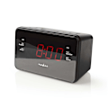 Miniatyrbillede 7 af 11: Nedis Digital vækkeur Radio | LED Display | 1x 3.5 mm Audio Input | Tidsprojektion | AM / FM | Snooze funktion | Sleep timer | Antal alarmer: 2 | Sort