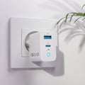 Miniatyrbillede 4 af 6: Forever TC-06-20AC PD QC charger 1x USB-C 1x USB 20W white