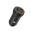 Pikkukuva 1 / 4: XO CC33 - Autolaturi PD QC 3.0, 18W, 1x USB, 1x USB-C, musta