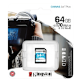 Miniatyrbillede 3 af 3: Kingston 64GB SDXC Canvas Go Plus 170R C10 UHS-I U3 V30
