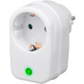 Pikkukuva 1 / 8: Goobay Adapter för uttag med överspänningsskydd överspänningsskyddsbrytare, 1 uttag, vit