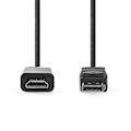 Pikkukuva 3 / 4: Nedis DisplayPort kaapeli | DisplayPort uros | HDMI™ liitin | 4K@30Hz | Niklattu | 1.00 m | Pyöreä | PVC | Antrasiitti | Laatikko