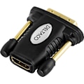 Miniatyrbillede 3 af 4: DELTACO HDMI-adapter, HDMI 19-pin hun til DVI-D Single Link han, guldp