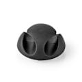 Miniatyrbillede 1 af 11: Nedis Kabel Management | Kabelklips | Klik og Go | 6 stk. | Antal slots: 2 Pladser | Maksimal tykkelse på kabel: 5.3 mm | TPE | Sort