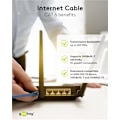Miniatyrbillede 6 af 7: Goobay Netværkskabel CAT 6, S/FTP (PiMF), hvid, 7,5 m kobberleder (CU), halogenfri kabelkappe (LSZH)
