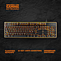 Pikkukuva 7 / 9: DELTACO GAMING tangentbord med membranbrytare, nordisk layout, orange belysning