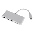 Miniatyrbillede 5 af 7: DELTACO USB 3.1 Gen 1 hub, USB-C, 3USB A, SD/microSD reader, white