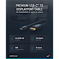 Pikkukuva 4 / 8: ClickTronic USB-C™ - DisplayPort™ -sovitinkaapeli Premium