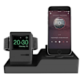 Miniatyrbillede 1 af 3: 3-i-1 Opladningsstation til iPhone, Apple Watch & Airpods (Sort)