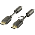 Miniatyrbillede 1 af 3: DELTACO DisplayPort monitorkabel, 20-pin han - han, <b>5m</b>, sort