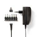 Miniatyrbild 7 av 7: Nedis Universal nätadapter | 27 W | 3 - 12 V DC | 1.80 m | 2.25 A A | 6 plug(s) | Svart