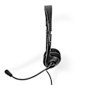 Pikkukuva 4 / 11: Nedis PC-headset | On-Ear-Kuulokkeet | Stereo | USB Type-A / USB Type-C™ | Kokoontaitettava Mikrofoni | Musta