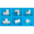 Miniatyrbillede 1 af 3: D-LINE Adapter Kit 20x10mm Hvid