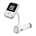 Miniatyrbillede 3 af 7: FM-sender med Bluetooth-håndfri og billader (Sølv)
