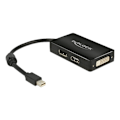 Pikkukuva 1 / 3: Delock Adapter mini Displayport 1.1 ma to Displayport/HDMI/DVI, black