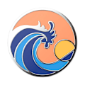 Pikkukuva 1 / 9: PopSockets Enamel Ride The Wave Coral Avtagbart Grip med Ställfunktion Premium