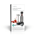 Miniatyrbillede 11 af 11: Nedis Hand Blender | 100 W | Hastighedsindstillinger: 1-hastighedsindstilling | Sort / Sølv