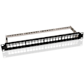 Miniatyrbillede 5 af 6: Goobay 19 tommer (48,3 cm) Keystone patch-panel (1 HE) inkl. 24x CAT 6 moduler (UTP)