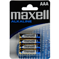 Miniatyrbild 1 av 2: Maxell batterier, AAA (LR03), Alkaline, 1,5V, 4-pack