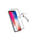 Pikkukuva 3 / 7: 2-pakkaus iPhone 14 Plus näytönsuoja 9H karkaistua lasia, musta kehys Transparent