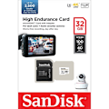 Pikkukuva 2 / 6: SANDISK MicroSDHC 32GB High Endurance med adapter