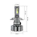 Miniatyrbillede 4 af 4: LED-conversion G9 H4 6000 LM