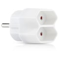 Miniatyrbillede 2 af 2: Splitterstik 2-vejs EU, Adapter med 2 stikkontakter