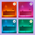 Miniatyrbillede 6 af 9: WiZ WiFi Smart LED E27 40W Filament Färg + Varm-kallvit 470lm