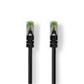 Miniatyrbillede 2 af 4: Nedis CAT7 netværkskabel | S/FTP | RJ45 Han | RJ45 Han | 10.0 m | Snagless | Runde | LSZH | Sort | Konvolut
