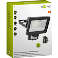 Pikkukuva 3 / 9: Goobay LED-strålkastare för utomhusbruk, 30 W, med rörelsedetektor med 2550 lm, neutralt vitt ljus (4000 K), PIR-sensor med ON/OFF-funktion och M16 ka