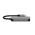 Pikkukuva 5 / 9: Nedis USB N Moniporttisovitin | 3-in-1 | USB 3.2 Gen 1 | USB-C™ Uros | HDMI™ Ulostulo / USB-A Naaras / USB-C™ Naaras | 5 Gbps | 0.10 m | Pyöreä | Nikl