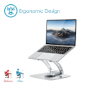 Miniatyrbillede 7 af 9: Desire2 Computerstander Supreme Dual Pivot Plus Sølv