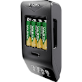 Pikkukuva 6 / 8: Varta LCD Smart Charger+ (typ 57684) inkl. 4x AA 2100 mAh laddar upp till 4x AA-batterier eller AAA-batterier (NiMH) samtidigt