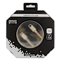Pikkukuva 3 / 3: DELTACO PRIME USB 2.0 -kaapeli, Type C ur, Type Micro-B ur, 1m, kulta