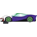 Miniatyrbillede 3 af 4: Scalextric Joker Inspired Car 1:32