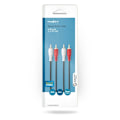 Miniatyrbillede 4 af 4: Nedis Stereo Audio kabel | 2x RCA Hanstik | 2x RCA Hanstik | Nikkelplateret | 3.00 m | Runde | Sort | Box