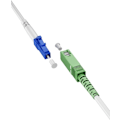 Miniatyrbild 5 av 7: Goobay Fiberoptisk kabel (FTTH), Singlemode (OS2) White, vit (Simplex), 5 m plugg SC-APC (8°) > LC plugg (UPC), halogenfri kabelhölje (LSZH)