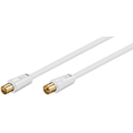 Pikkukuva 4 / 5: Goobay Antennkabel (80 dB), dubbelskärmad guldpläterad, koaxial-plugg > koaxial-uttag (helt skärmad)