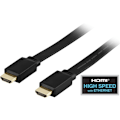 Pikkukuva 1 / 3: DELTACO litteä HDMI-kaapeli, HDMI High Speed with Ethernet, 4K, 2m, mu