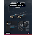 Miniatyrbillede 7 af 8: ClickTronic DisplayPortâ„¢-kabel Premium-kabel | 1x DisplayPortâ„¢-stik  1x DisplayPortâ„¢-stik | 3,0 m | UHD 8K @ 60 Hz