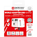 Miniatyrbillede 3 af 3: SKROSS World Adapter MUV 1xUSB-C PD 1xUSB-A 45W